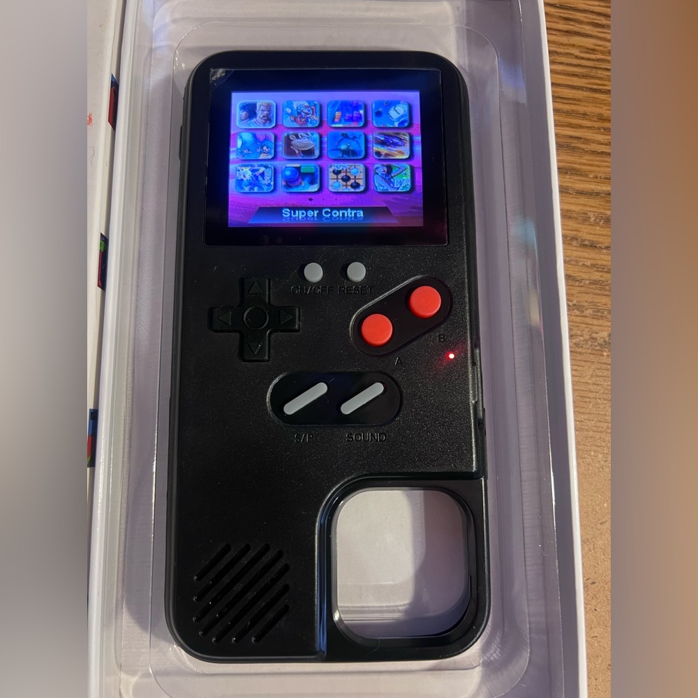 Classic Nostalgic Game Cell Phone Case D-10 IPhone 12/12 Pro New Black